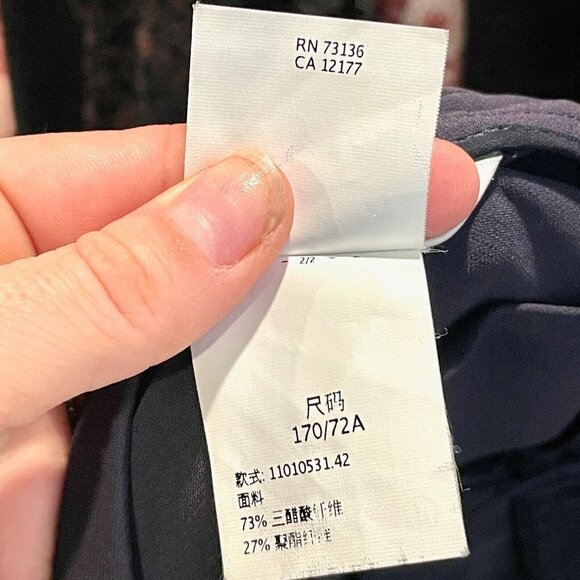 Max Mara Straight Pencil Skirt Womens Size Medium Black Tulip Hem Side Zip - Picture 7 of 10